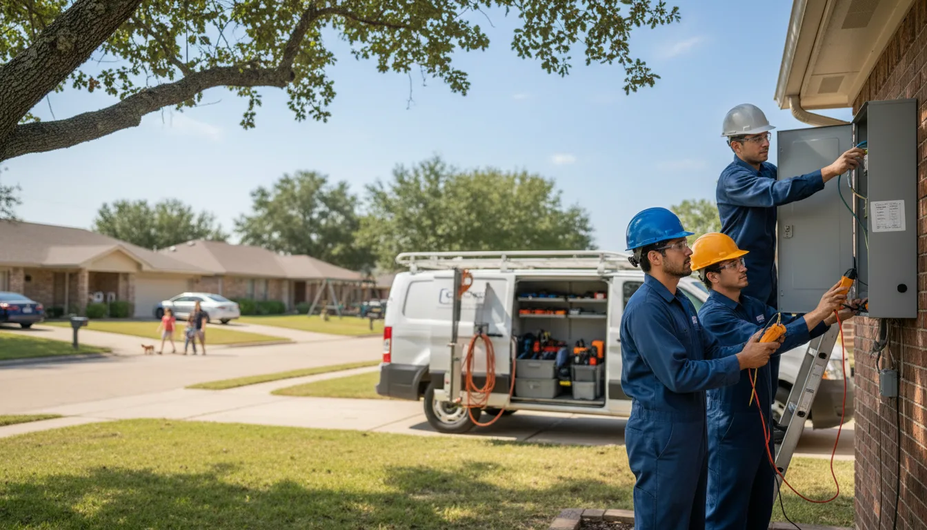 Certified electrician providing emergency electrical services in Rosholt, WI
